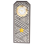 Часы подарочные настольные в виде погона Генерала из натурального камня Змеевик Silver Military Clock варинант исполнения - 1 | Loft Concept в Костроме