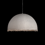 Подвесной светильник в форме купола белого цвета с ажурной бахромой Tactile Line варинант исполнения - 11 | Loft Concept в Костроме