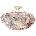 Потолочный светильник с каскадным абажуром из ракушек Sea Ravens варинант исполнения - 2 | Loft Concept в Костроме