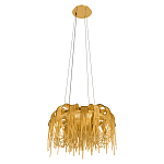 Люстра подвесная круглая с изогнутыми металлическими дугами и ниспадающими цепочками 65 см Atlantis Chain варинант исполнения - 4 | Loft Concept в Костроме