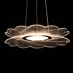 Люстра с прозрачным волнистым плафоном в форме цветка Ethereal Bloom варинант исполнения - 5 | Loft Concept в Костроме