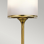 Бра вертикальное с белым полукруглым плафоном и длинным стержнем S Kichler варинант исполнения - 4 | Loft Concept в Костроме