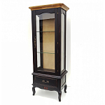 Витрина однодверная с ящиком и 3-мя полками из массива березы Vintage варинант исполнения - 1 | Loft Concept в Костроме