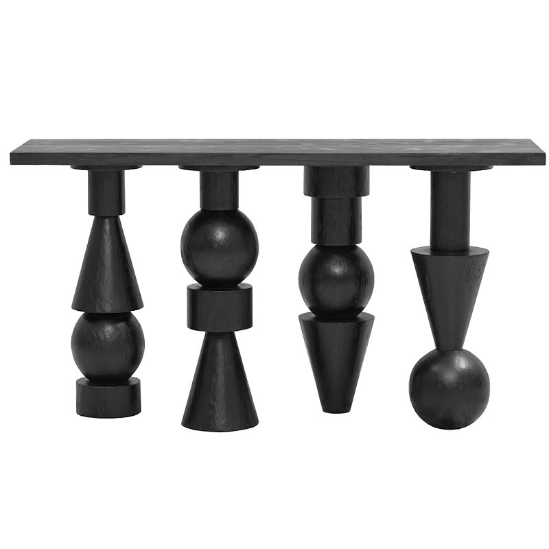 Консоль Bishop IV Черный матовый в Костроме | Loft Concept 