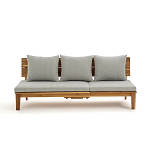 Садовый диван-трансофрмер Kate серый варинант исполнения - 5 | Loft Concept в Костроме