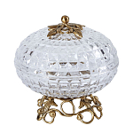 Конфетница из прозрачного рельефного стекла Eden Garden варинант исполнения - 9 | Loft Concept в Костроме