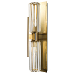 Бра с двумя хрустальными цилиндрическими плафонами Glass TUBE варинант исполнения - 1 | Loft Concept в Костроме