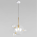 Подвесной светильник со стеклянными плафоном в виде шара и золотыми деталями & Coombes варинант исполнения - 1 | Loft Concept в Костроме