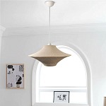 Подвесной вязаный бежевый светильник «Звезда Востока 01» варинант исполнения - 4 | Loft Concept в Костроме