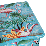 Комод с росписью Розовый фламинго L.XV CHEST OF DRAWERS Flowers with Flamingo варинант исполнения - 4 | Loft Concept в Костроме