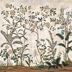 Обои ручная роспись Siam White Metal варинант исполнения - 1 | Loft Concept в Костроме