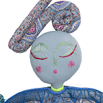 Кукла из одежды и павлопосадских платков Rusalka Blue Jeans 2 варинант исполнения - 2 | Loft Concept в Костроме