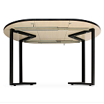 Стол обеденный раздвижной со столешницей бежевый мрамор Magali варинант исполнения - 3 | Loft Concept в Костроме