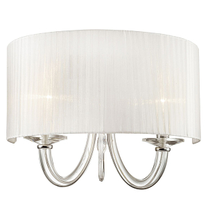 Бра с плафоном из белой органзы Gorgon