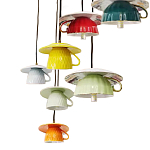 Подвесные светильники в виде разноцветных чашек Flower Reversal варинант исполнения - 2 | Loft Concept в Костроме