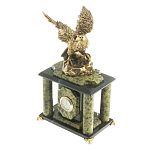 Часы настольные из натурального камня с декором в виде орла Eagle Stone Clock варинант исполнения - 10 | Loft Concept в Костроме