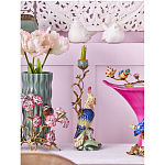 Подсвечник в образе попугая из фарфора с бронзовыми элементами Eden Garden варинант исполнения - 2 | Loft Concept в Костроме