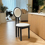 Дизайнерский стул из массива дерева с круглой спинкой Infinitude варинант исполнения - 1 | Loft Concept в Костроме