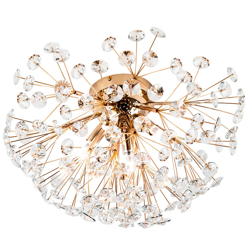 Потолочный светильник Crystal Dandelions Ceiling Lamp Прозрачный Глянцевое золото Потолочный светильник Crystal Dandelions Ceiling Lamp Прозрачный Глянцевое золото в Костроме | Loft Concept