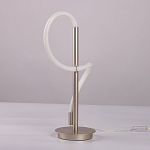 Настольная лампа белым изогнутым плафоном на круглой подставке Luke Lampco Tracer Lamp варинант исполнения - 8 | Loft Concept в Костроме