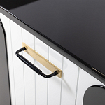 Черно-белый распашной комод Accordo варинант исполнения - 4 | Loft Concept в Костроме