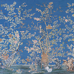 Обои ручная роспись Houghton Canton Blue варинант исполнения - 1 | Loft Concept в Костроме