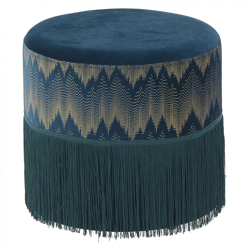 Пуф Fringe Blue Синий Пуф Fringe Blue Синий в Костроме | Loft Concept