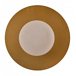 Бра круглое с плафоном из натурального камня на латунном основании Cryptocrystalline Stone варинант исполнения - 3 | Loft Concept в Костроме