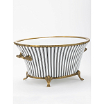 Кашпо Black white stripe варинант исполнения - 2 | Loft Concept в Костроме