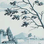 Обои ручная роспись Views of Italy Mare Verde варинант исполнения - 3 | Loft Concept в Костроме