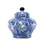 Ваза с крышкой в китайском стиле Гранатовое дерево Blooming Pomegranate варинант исполнения - 8 | Loft Concept в Костроме