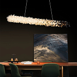 Люстра линейная светодиодная из необработанных кристаллов Mountain Comet варинант исполнения - 4 | Loft Concept в Костроме