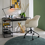 Вращающееся кресло с обивкой букле Boucle Office Chair варинант исполнения - 5 | Loft Concept в Костроме