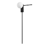 Бра с белым шарообразным плафоном и черным минималистичным каркасом Direct Rays варинант исполнения - 1 | Loft Concept в Костроме