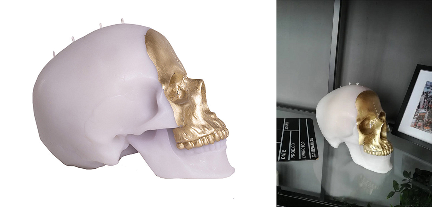 Свеча Gold Skull Свеча Gold Skull - Loft-Concept в Костроме