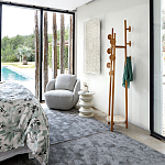 Полукруглое кресло из обивки меланж Halle Melange Armchair варинант исполнения - 4 | Loft Concept в Костроме