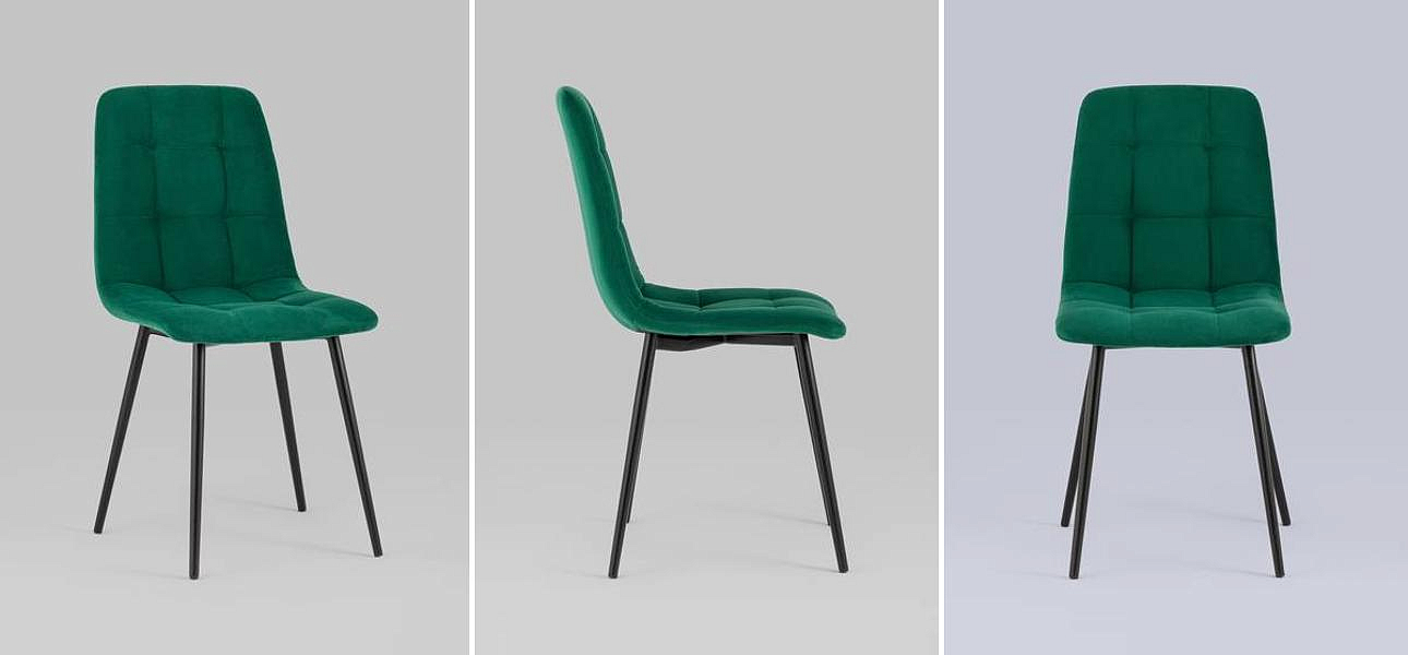 Стул NANCY S-2 Chair Изумрудный Велюр Стул NANCY S-2 Chair Изумрудный Велюр - Loft-Concept в Костроме
