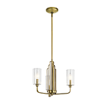  Люстра с прозрачными рифлеными цилиндрическими плафонами Kichler варинант исполнения - 2 | Loft Concept в Костроме