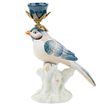 Фарфоровый подсвечник с птицей Eden Garden варинант исполнения - 1 | Loft Concept в Костроме