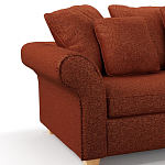 Мебельная ткань Шенилл терракотовый цвет 138 см T4-44 варинант исполнения - 5 | Loft Concept в Костроме