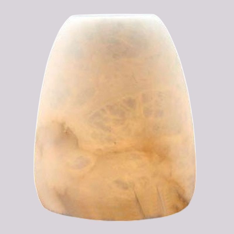 Настольная лампа в форме трапеции из натурального камня Soft Glow of Stone Латунь Белый Настольная лампа в форме трапеции из натурального камня Soft Glow of Stone Латунь Белый в Костроме | Loft Concept