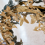 Зеркало круглое в металлической раме украшенной фигурами бабочек Butterflies варинант исполнения - 3 | Loft Concept в Костроме