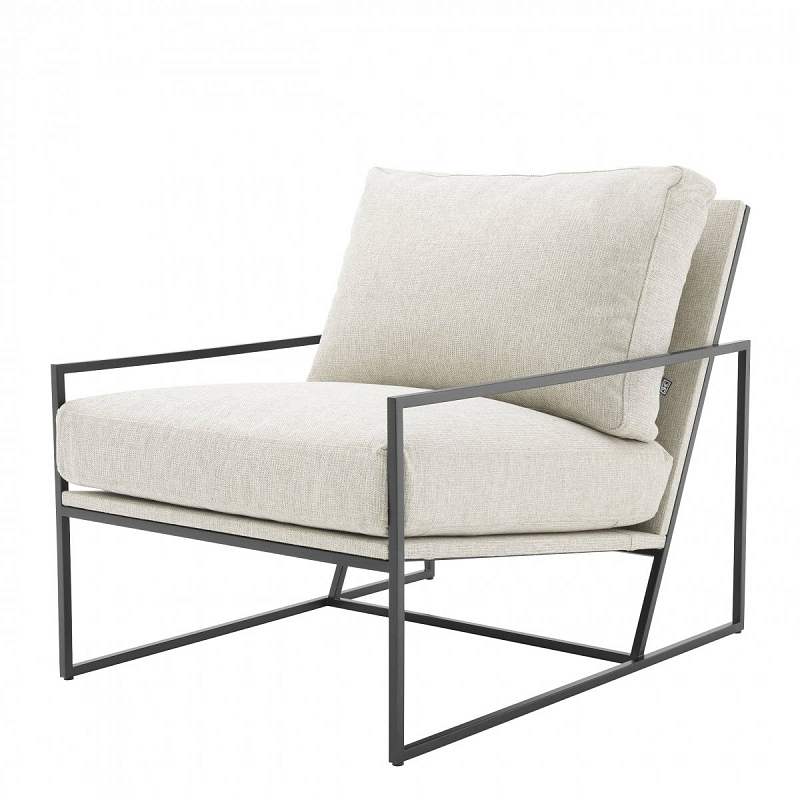 Кресло Eichholtz Chair Rowen Молочный Темная бронза Кресло Eichholtz Chair Rowen Молочный Темная бронза в Костроме | Loft Concept