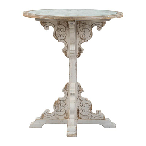 Столик круглый на резном пьедестале Olivia