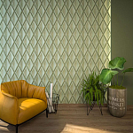 Гипсовая 3D панель с принтографией PM-102 варинант исполнения - 2 | Loft Concept в Костроме