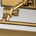 Светильник для картин цвета состаренная латунь с широким плафоном на прямоугольном основании Elstead Lighting варинант исполнения - 10 | Loft Concept в Костроме