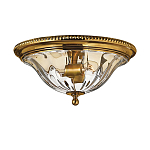 Потолочный светильник цвета латунь с прозрачным плафоном в форме чаши Hinkley варинант исполнения - 1 | Loft Concept в Костроме