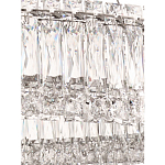 Люстра подвесная круглая из прозрачного хрусталя с корпусом из металла цвета хром Selfsufficient варинант исполнения - 6 | Loft Concept в Костроме