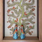 Обои с вышивкой ручной работы Fyodor Original colourway on linen варинант исполнения - 1 | Loft Concept в Костроме