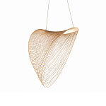Подвесной светильник фигурный из деревянных прутьев Ecofriendly Light Source варинант исполнения - 2 | Loft Concept в Костроме